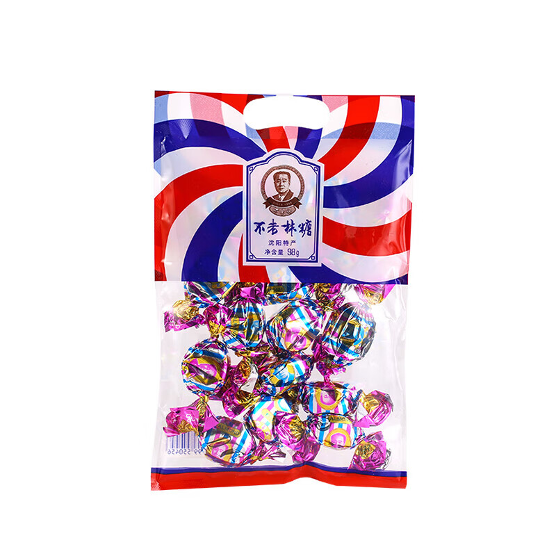 不老林沈陽特產(chǎn)牛軋?zhí)?8gx5牛奶糖花生糖果禮包零食散裝喜糖 杏仁味