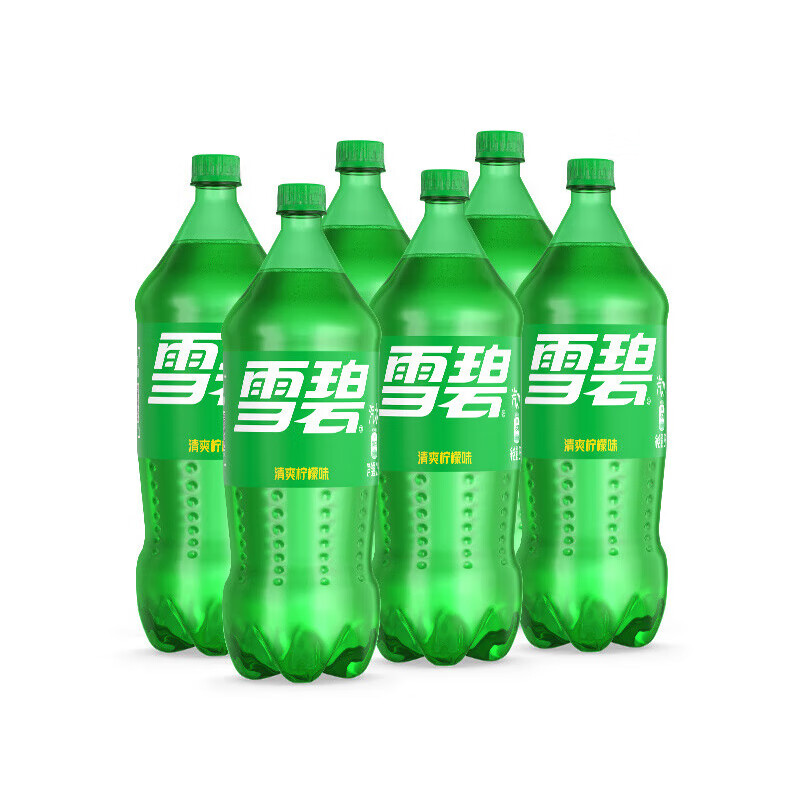 雪碧2升×6大瓶整箱碳酸饮料柠檬味汽水气泡水 雪碧2l×6瓶优惠促销