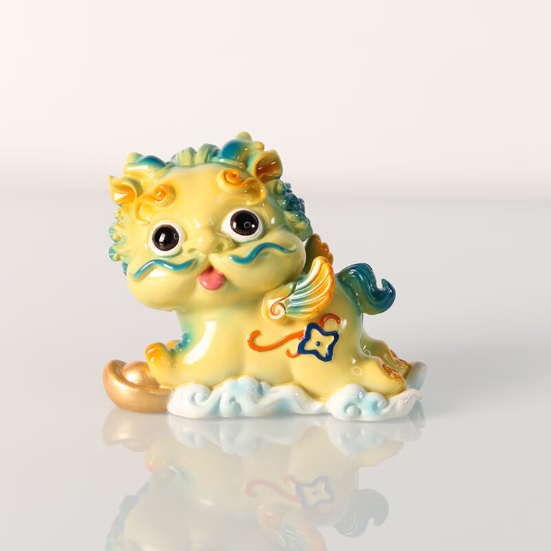全越(quanyue)高档貔貅摆件 汽车内饰创意摆饰用品 貔貅-黄色元宝