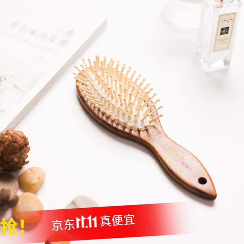 谭木匠入仓直发谭木匠卷发梳按摩球形梳齿木梳子气垫梳护发梳YM3-2怎么样,好用不?