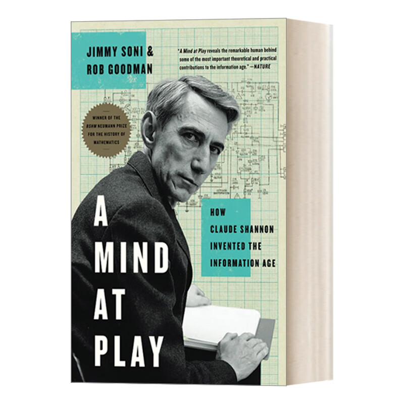 进口原版 a mind at play 香农传 英文版 英语原版书籍
