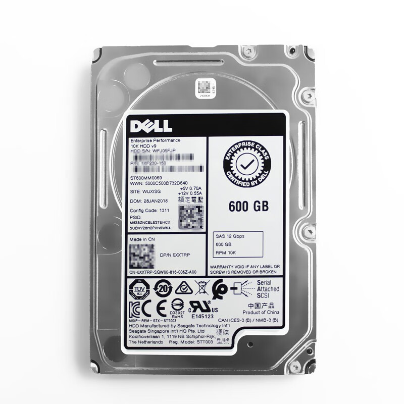 戴尔(DELL) 服务器 工作站 600G 900G 2T 2.4T 8T SAS SATA 硬盘 600GB SAS 2.5英寸 RPM 10K怎么样,好用不?
