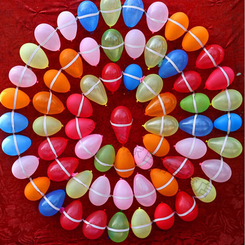 工匠时光打枪气球射击打靶大三号水球3号气球500只 图片色小气球一包
