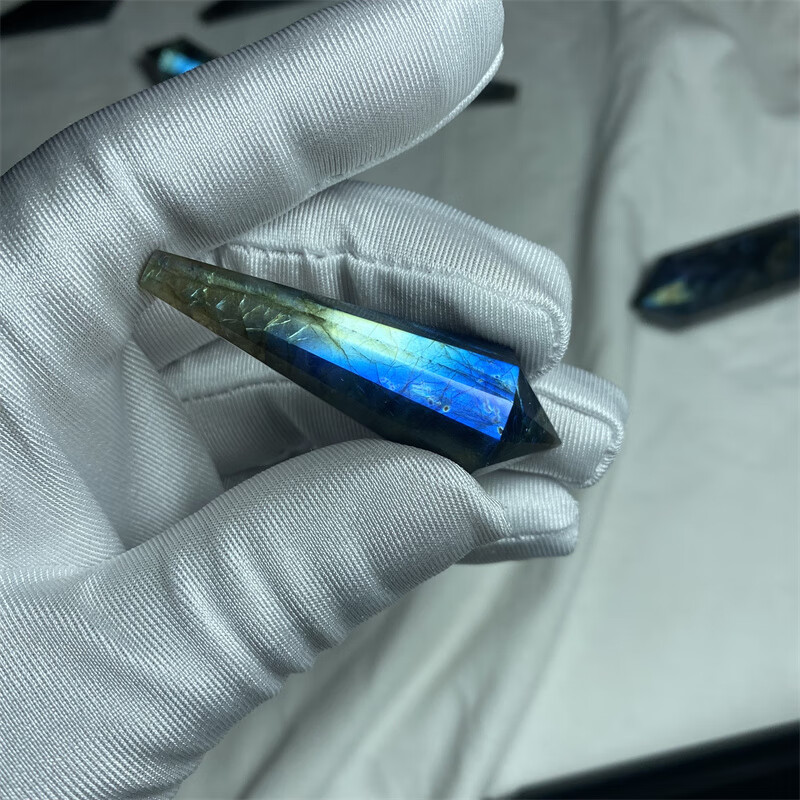 陌晨 moeycior灵摆吊坠天然拉长石月光石复古项链套装石情侣挂件民族