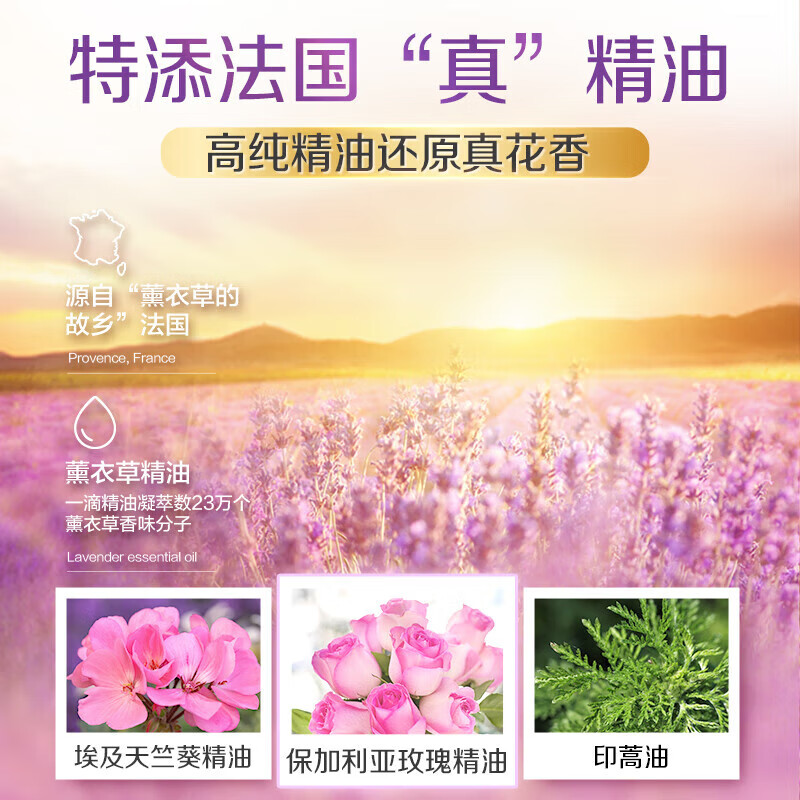 立白香氛洗衣凝珠特含法国薰衣草精油浓缩液倍净祛味速溶柔顺留香护色 薰衣草凝珠套装40颗*1