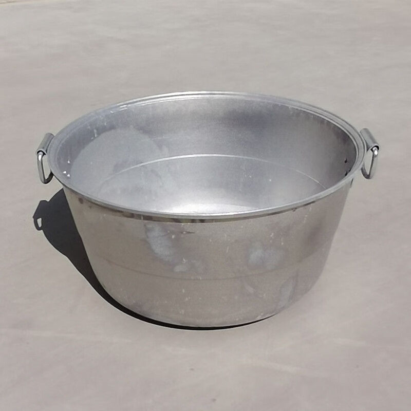 抓饭铝锅特大加厚商用店用吕蒸老式铸生熟牛羊肉汤大号煮肉 40公分5斤