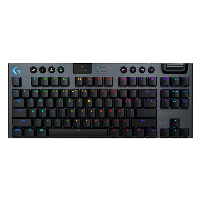 罗技(G)G915 X LIGHTSPEED TKL矮轴游戏键盘(黑色-L)