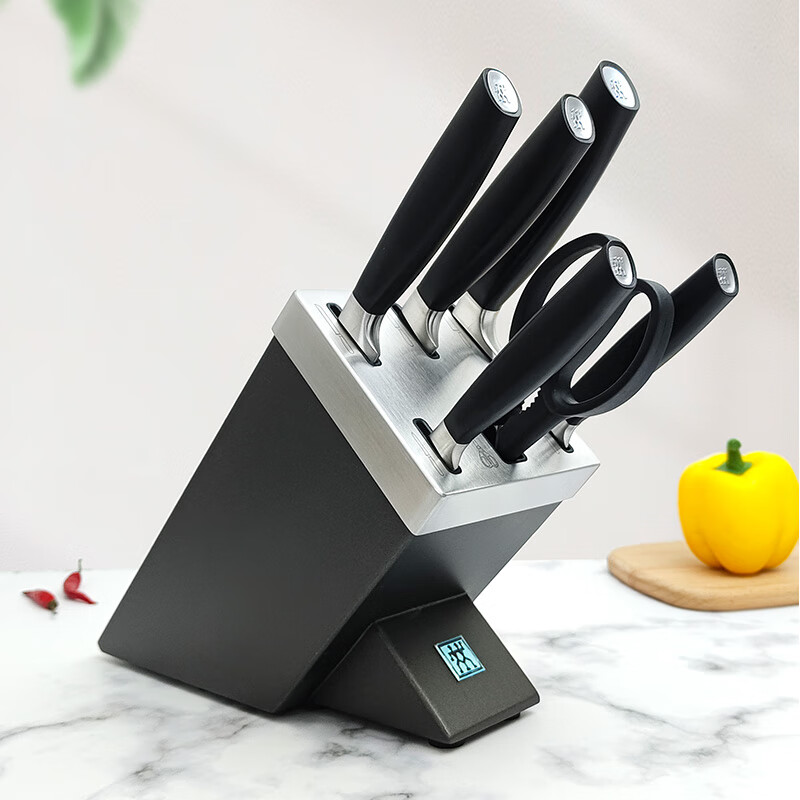 双立人(zwilling)刀具套装all star系列自动磨刀厨师刀水果刀剪刀7