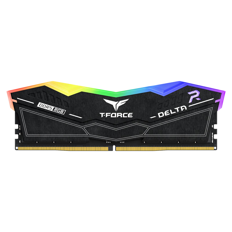 十銓科技DELTA炫光DDR5內(nèi)存條海力士臺(tái)式機(jī)馬甲R(shí)GB燈條6400 6000 32G 48 10層PCB板 全幅式120°超廣角發(fā)光 6000 32G(2x16G) C30【特挑海力士】黑