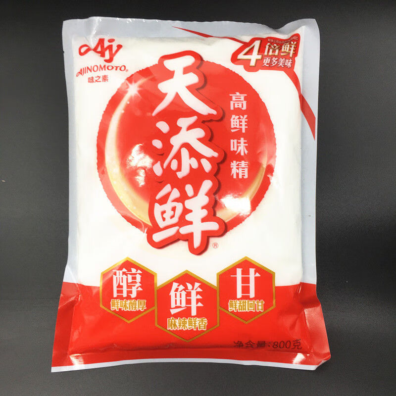tlxt味之素天添鲜增鲜味精调味料800克复合鲜味精4倍鲜天天鲜味精新装