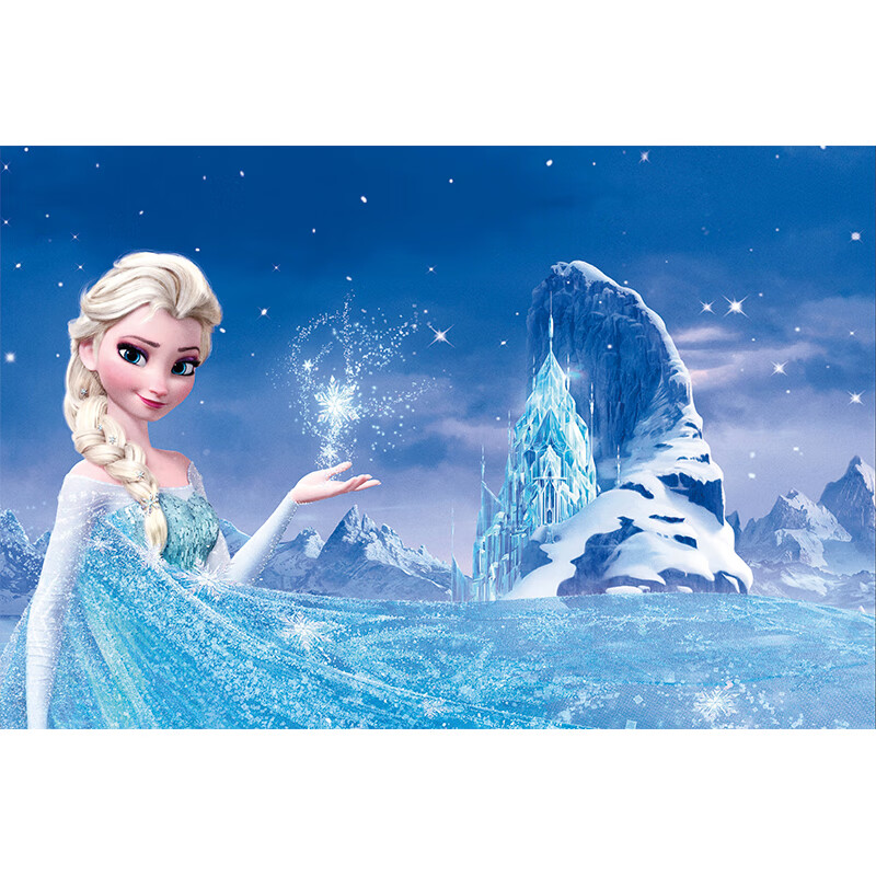 澳颜莱 冰雪奇缘墙纸自粘 冰雪奇缘2爱莎公主艾莎女王安娜海报贴画墙