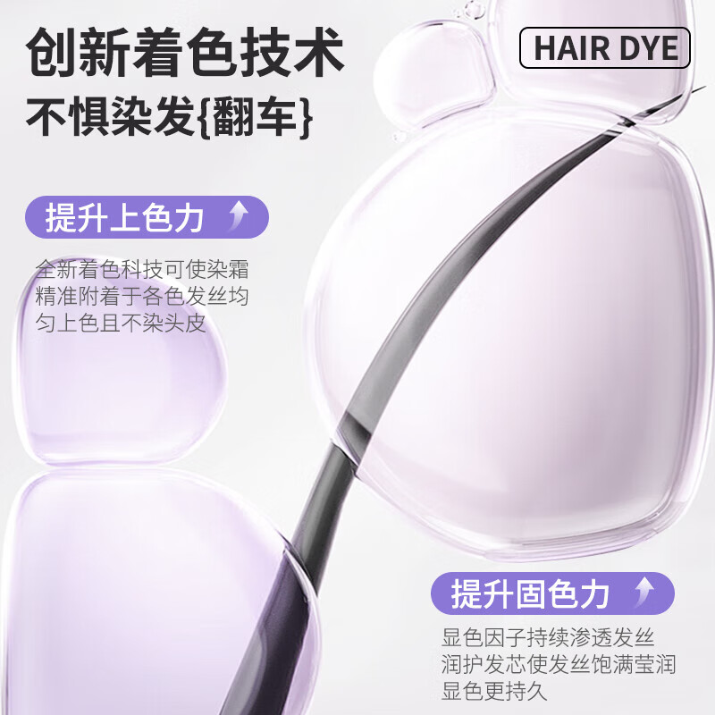 忆丝芸（Eisansun）染发膏植物染发剂纯自己在家染头发盖白不沾漂发剂天然男女士专用 琥珀浅棕(A-7)