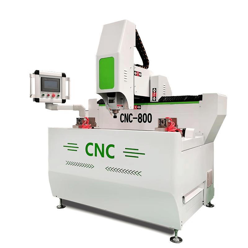 仁聚益简门铝合金加工中心数控门窗钻铣床全自动一体机打孔开槽 800单