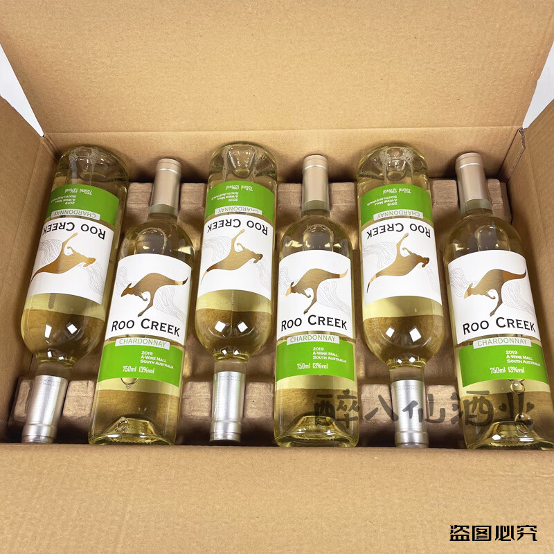 美绚澳大利亚进口袋鼠干白13度霞多丽白葡萄酒送礼酒自饮酒 6瓶整箱 袋鼠干白