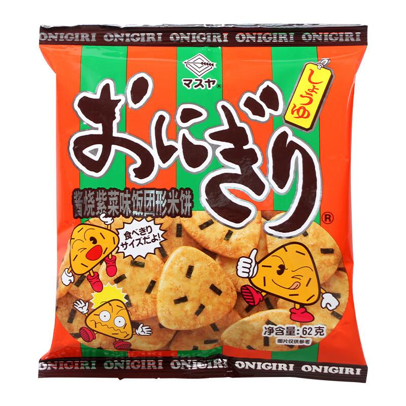 萬壽家日本進(jìn)口萬壽家醬燒紫菜味飯團(tuán)米餅米果仙貝網(wǎng)紅膨化食品55g 日本/醬燒紫菜味飯團(tuán)形米餅62g