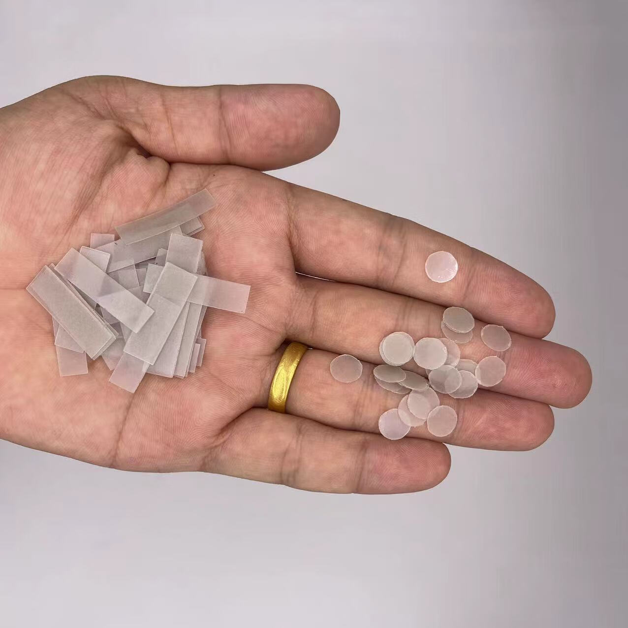 云启格魔术透明断光贴砂纸自带背胶断光贴金刚砂透明 砂纸 100u 5长5