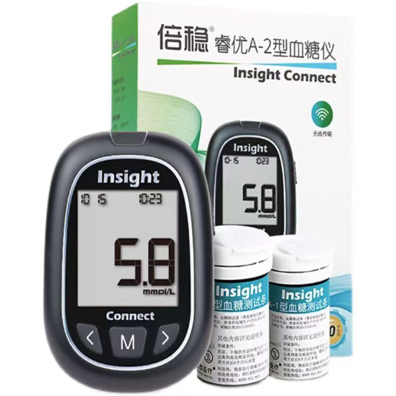 倍稳睿优型血糖试纸倍稳a-1/a-2型血糖仪家用精准测血糖仪器睿优型