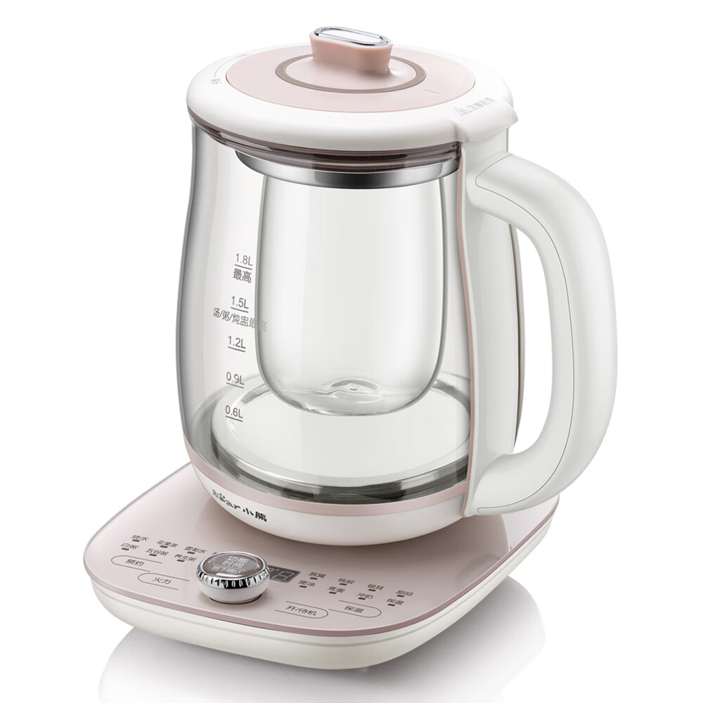 小熊(bear)养生壶热水壶煮茶器 煮茶壶 电水壶 恒温电热水壶 保温花茶