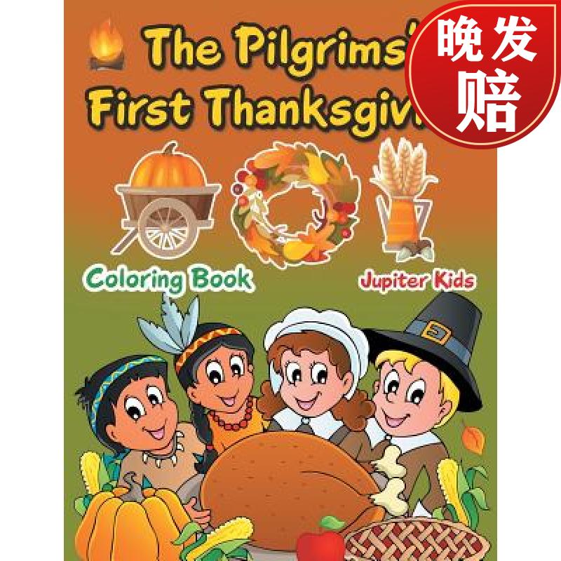 【4周达】the pilgrims first thanksgiving coloring book