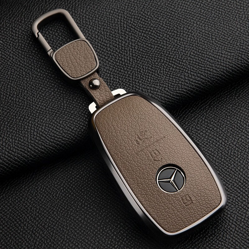 奔驰e300l钥匙套真皮e级gle450壳a200l扣c260l包glc300ls级glb220
