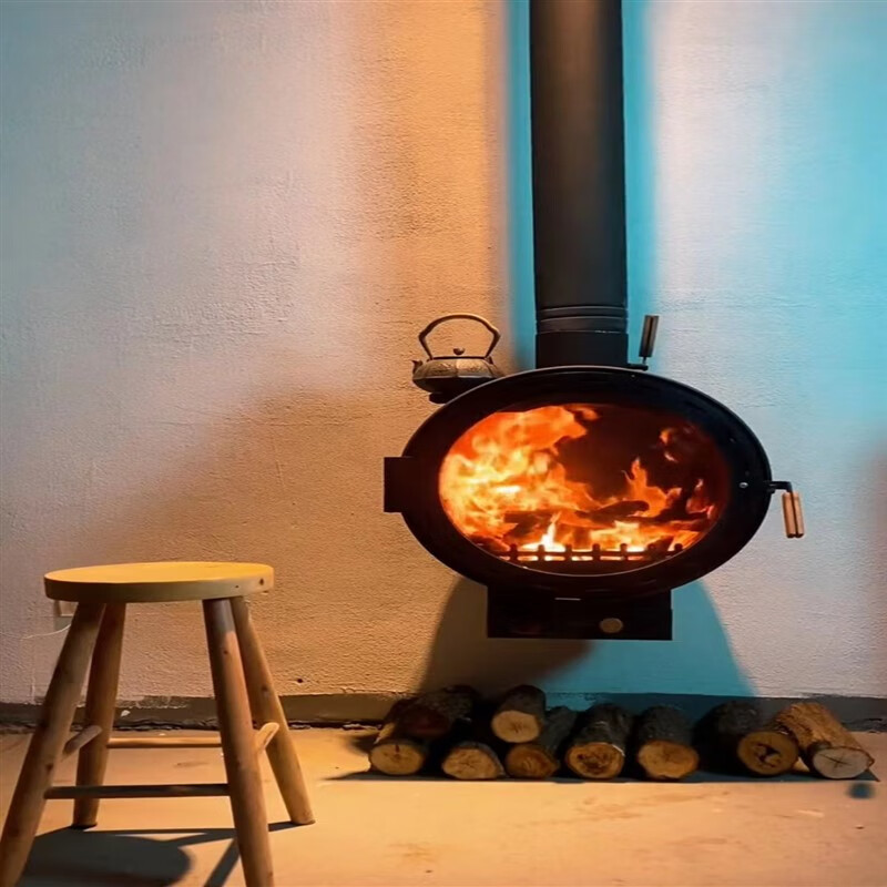 妙普乐壁炉柴火炉 5号壁炉真火壁炉燃木柴火家用客厅农村别墅民宿现代