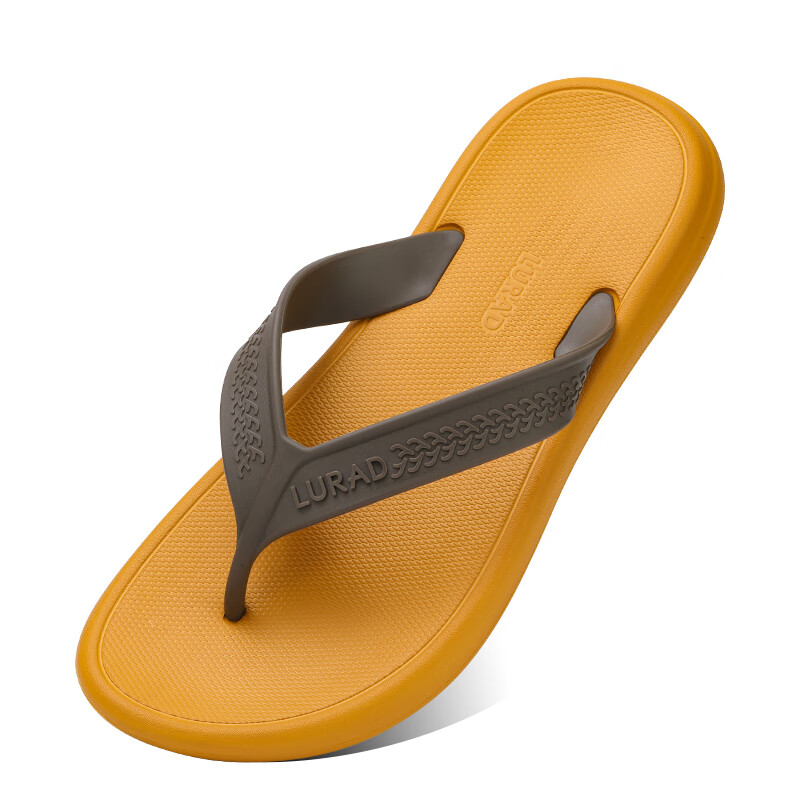 靓蒂芬拖鞋女士夏季室内家居家用防滑浴室2024新款不臭脚情侣凉拖男eva 黄色 260mm 【适合40-41码】