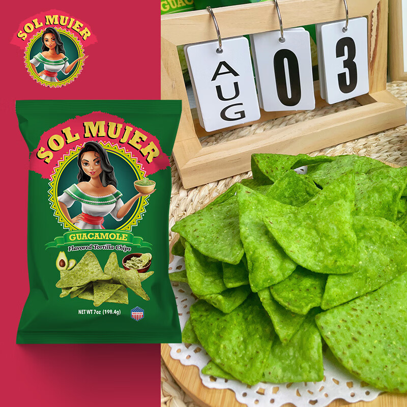 sol mujer墨西哥少女牛油果玉米片 198.4g/袋