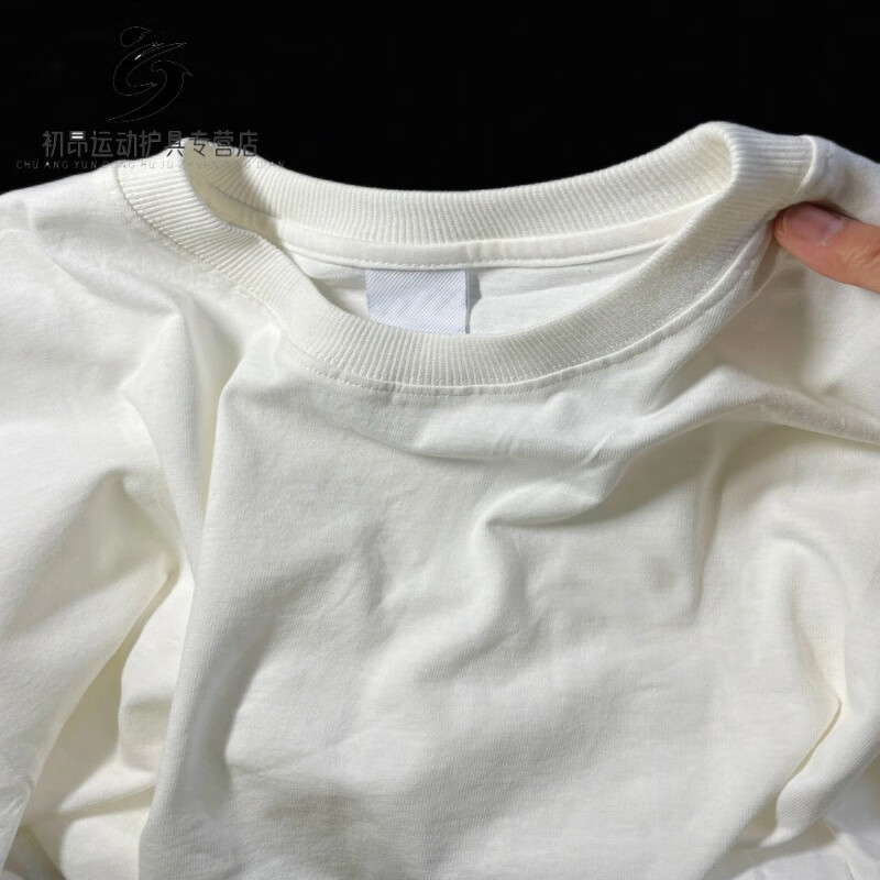 矢向冲锋衣内搭打底白色衫女秋冬宽松卫衣叠穿体恤德绒磨毛t恤上 白色长袖 XＳ