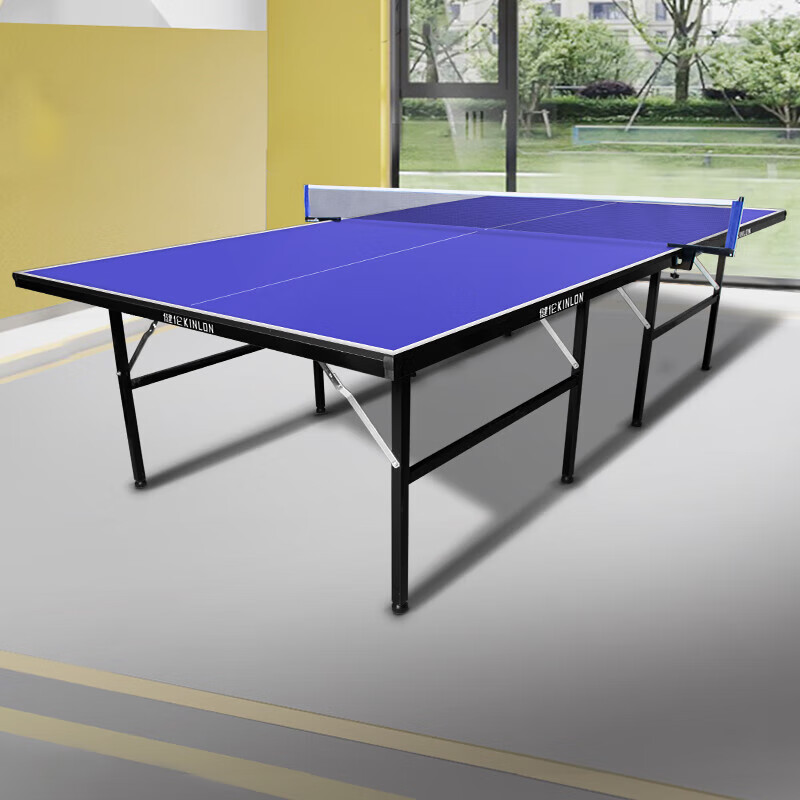 健伦乒乓球桌室内家用可折叠式乒乓球台 标准乒乓球案子ppqz-sn306