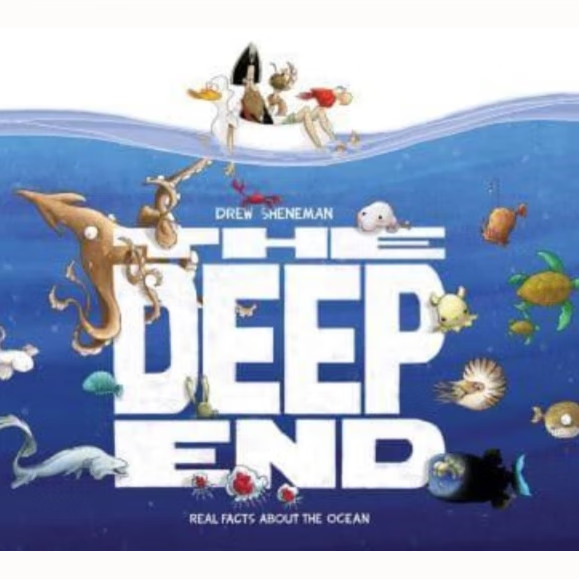 现货 英文原版绘本 the deep end: real facts about the ocean 深渊
