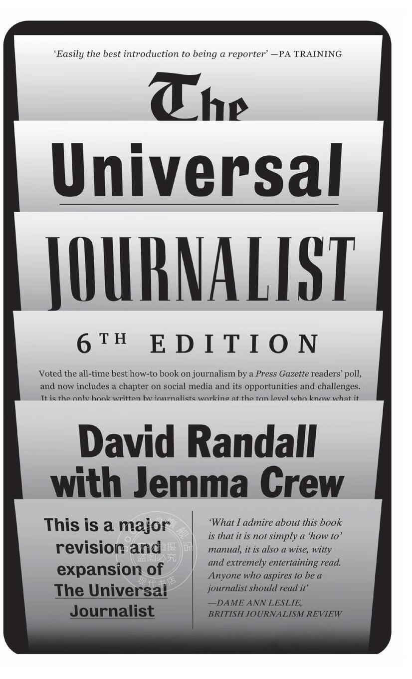 【2周达】预售 按需印刷 the universal journalist