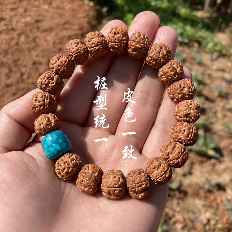 金刚菩提手串 男士精品梅花双龙纹毕业级菩提子文玩佛珠念珠手链 12mm