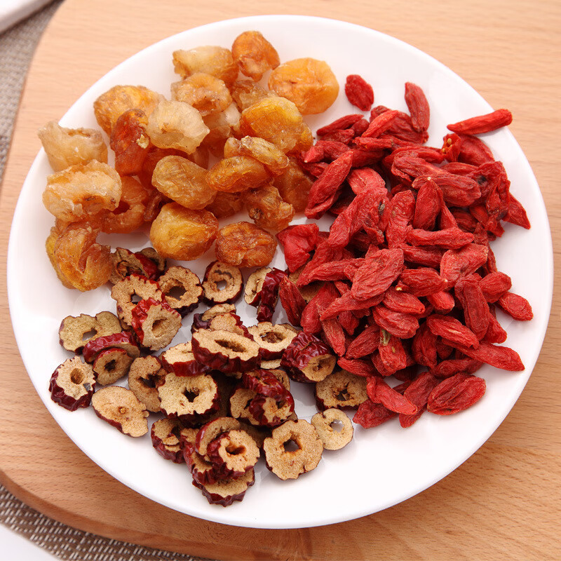 得人如魚（Derenruyu）桂圆红枣枸杞茶组合花草茶300g批发 八宝组合茶女人茶包一件 塑封桂圆红枣枸杞茶300克/盒