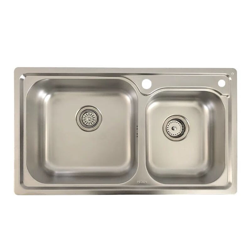 摩恩(moen)23302 水槽双槽304不锈钢加厚厨房洗菜盆水槽双槽 23302
