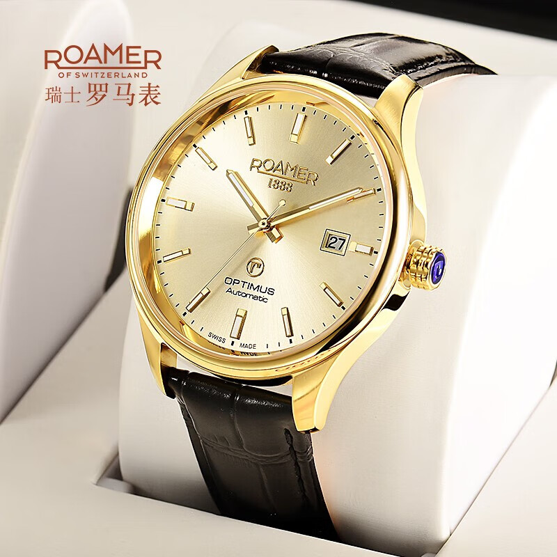 roamer瑞士罗马表2023新款原装进口自动机械手表 男士防水腕表 传奇男
