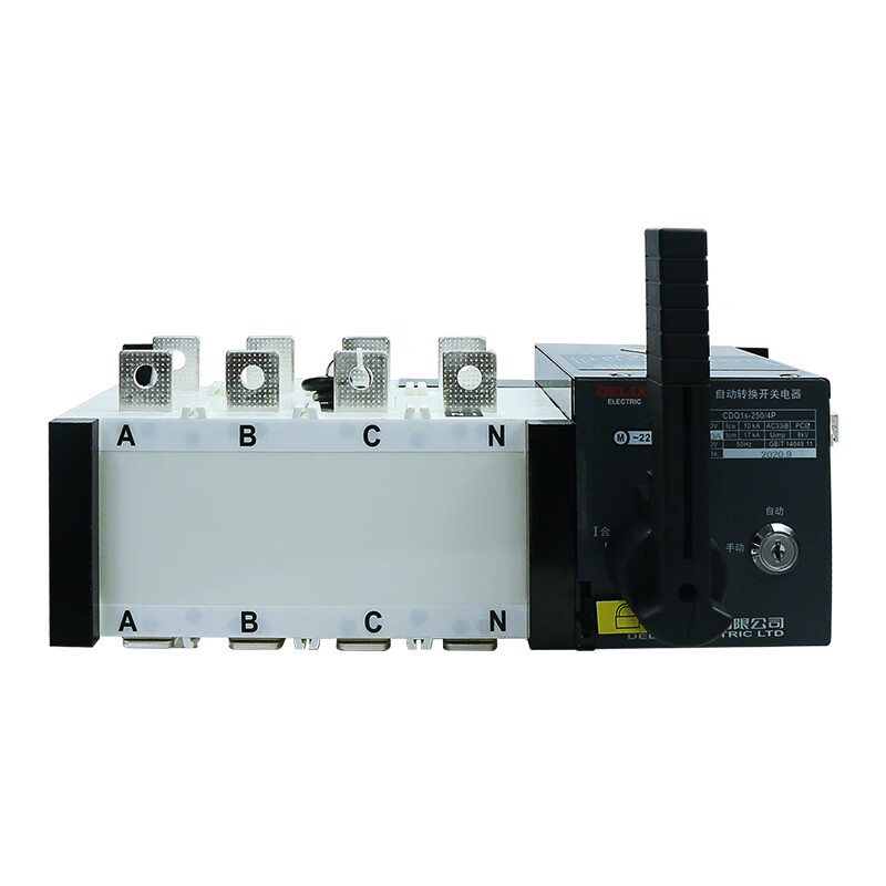 德力西电气双电源自动转换开关cdq1s-100a 4p pc级自动切换隔离型开关