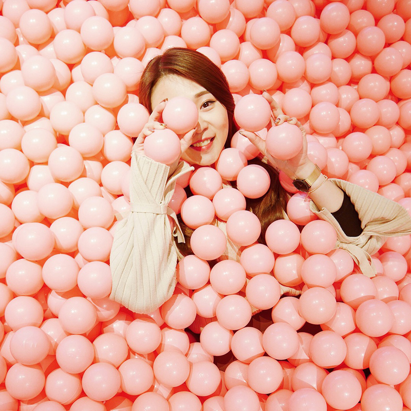 绿野客七彩宝宝海洋球 马卡龙波波球球塑料戏水玩具 儿童游戏屋彩色球