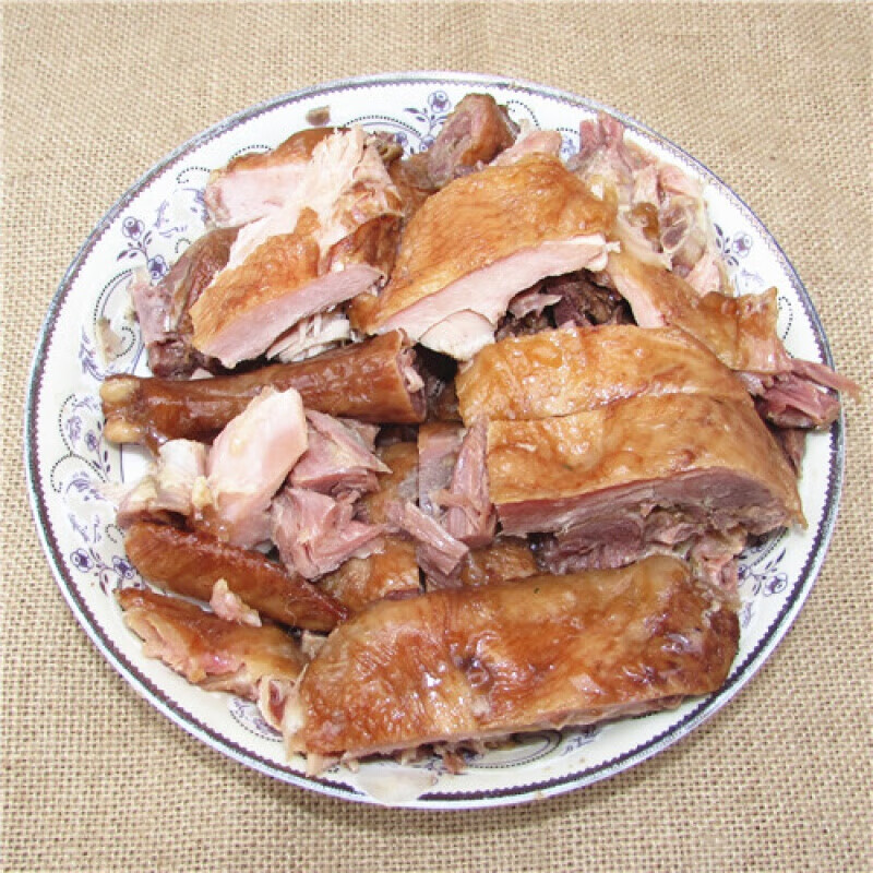 虎钢馋徐州沛县特产大屯李家烧鸡 半只鸡熟食即食小菜 500g*1袋(非整