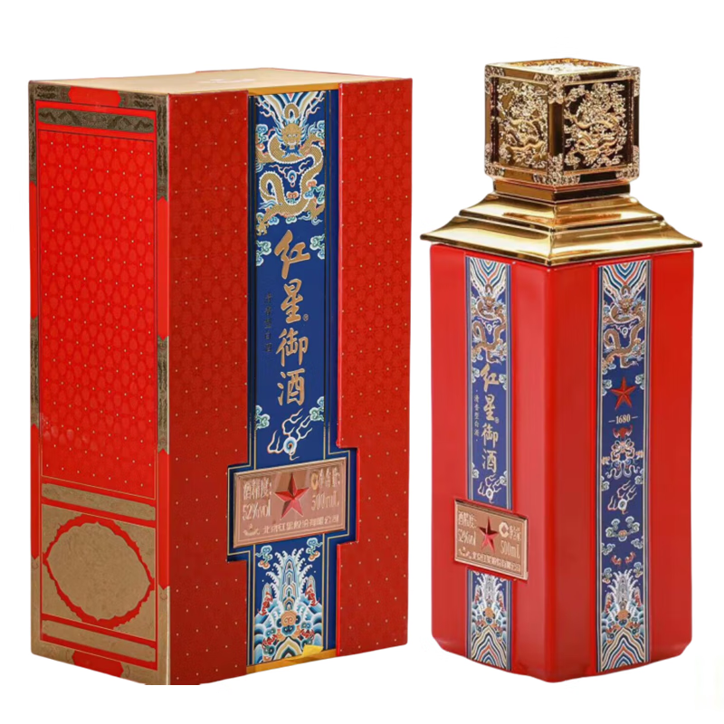 红星北京二锅头红星御酒52度清香型纯粮食高度白酒送礼收藏 52度