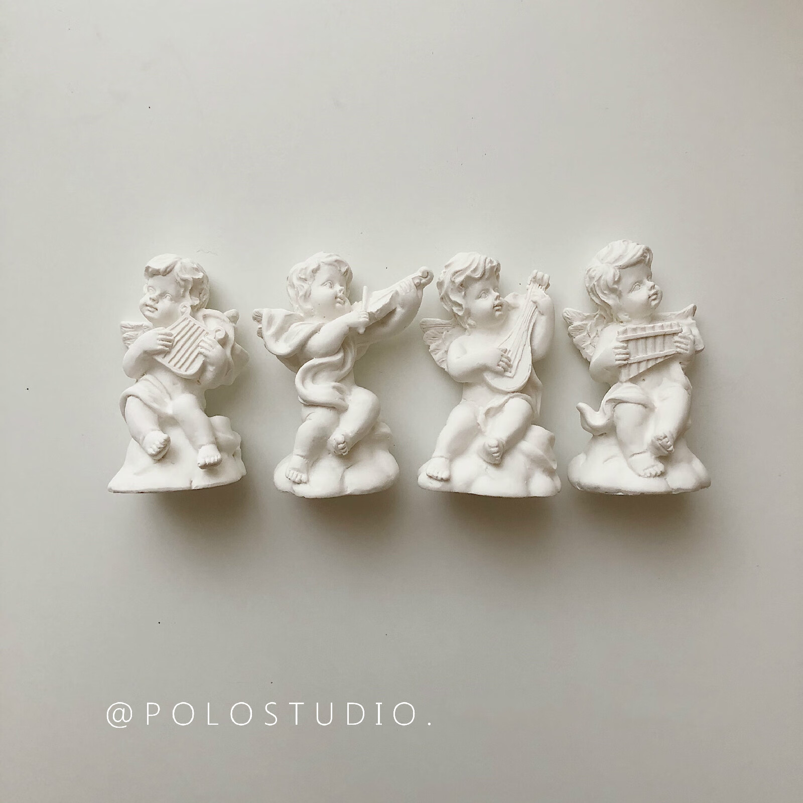 石膏像摆件素描头像古希腊树脂人物摆拍道具模型 组合丘比特一套(4个)