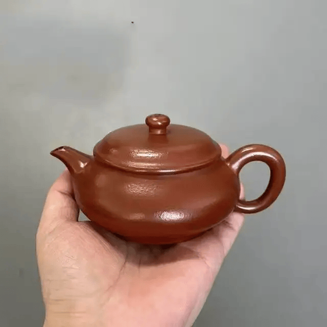 紫砂壶手工茶具礼盒泡茶壶功夫茶具围炉 朱泥明炉 140ml