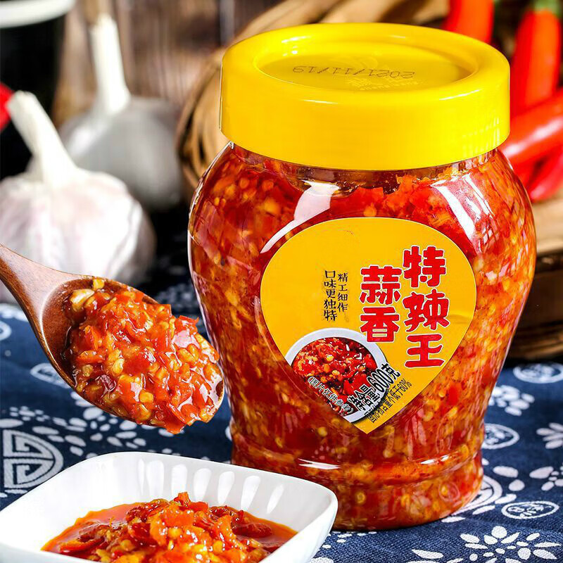 诚旺蒜香特辣王蒜蓉辣椒酱下饭酱香辣酱即食 蒜香特辣王600g*1瓶