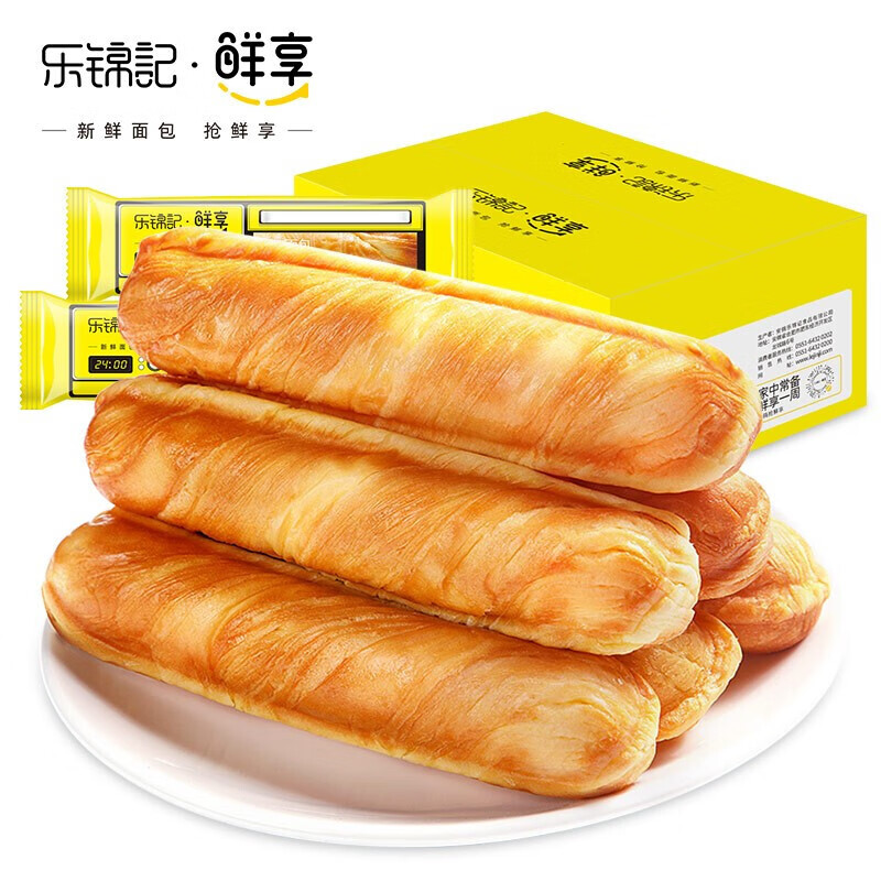 乐锦记鲜享手撕面包棒320g办公室休闲零食 鲜享撕棒320g
