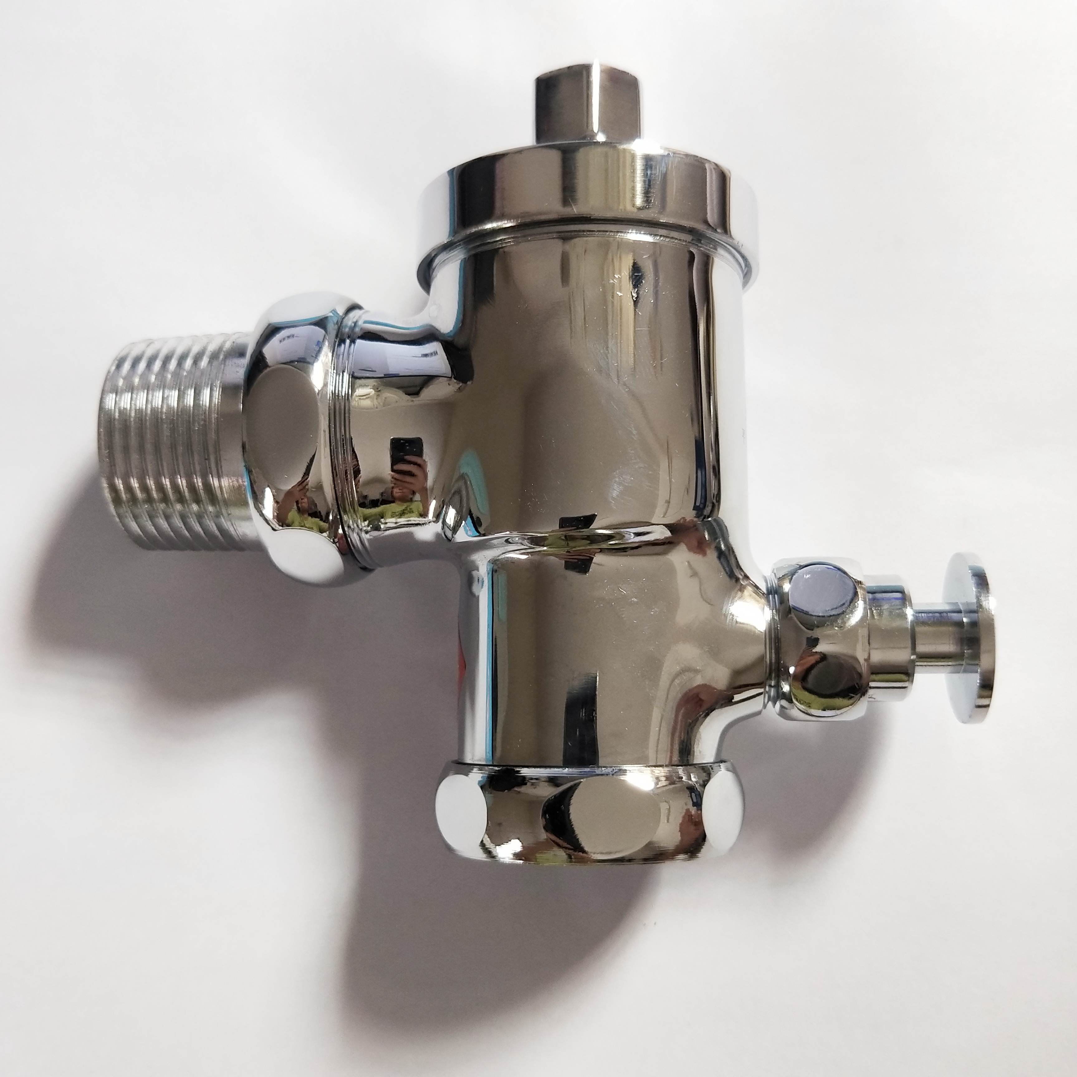 桂花牌延时自闭暗装手按式大便b11 蹲厕b13全铜蹲坑冲水器 b13,dn25