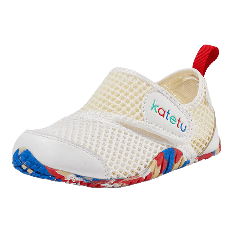 卡特兔童鞋嬰兒學(xué)步鞋春夏兒童涼鞋軟底網(wǎng)面寶寶鞋男女童幼兒園室內(nèi)鞋 白黃 25 內(nèi)長(zhǎng)15.5cm 腳長(zhǎng)14.3-14.9