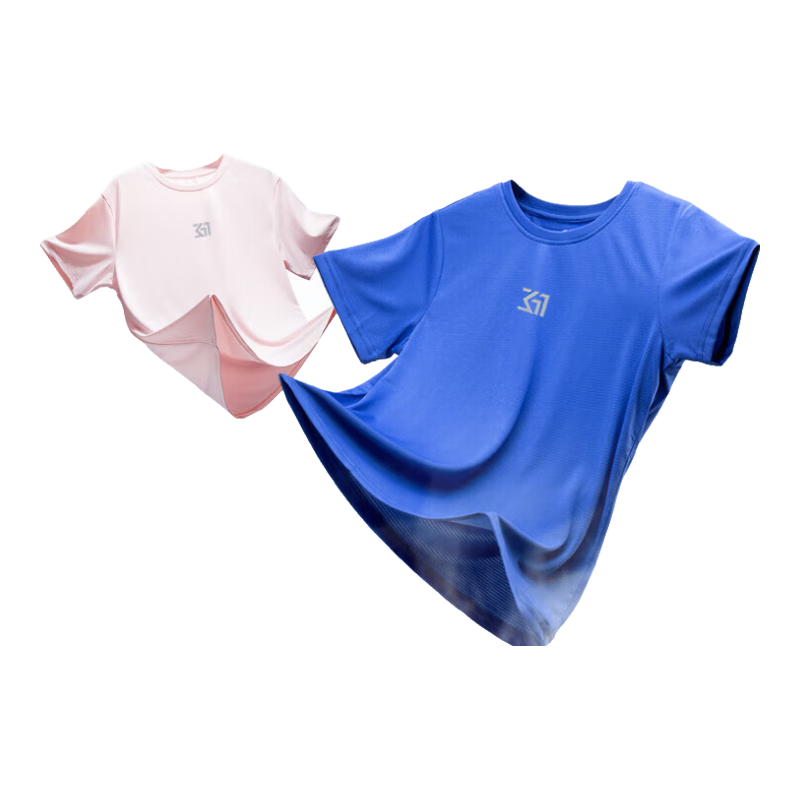 361°童装男女童短袖针织衫夏季新款速干儿童T恤中大童冰爽上衣 波仕蓝1204-男童 150 cm