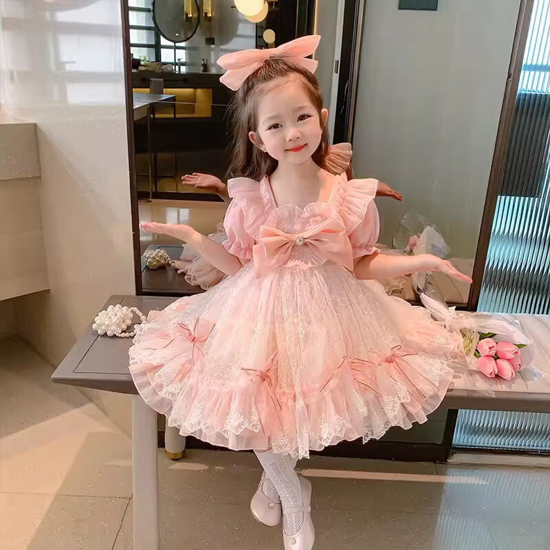 cozok小孩子穿的好看的女童连衣裙夏季儿童洛丽塔女孩宫今年夏天流行