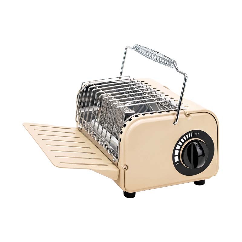 拓村户外取暖器取暖炉子冬日取暖烹煮两用野营烧水炉户外露营取暖器 奶油咖-取暖炉+1.1L水壶+气罐*4