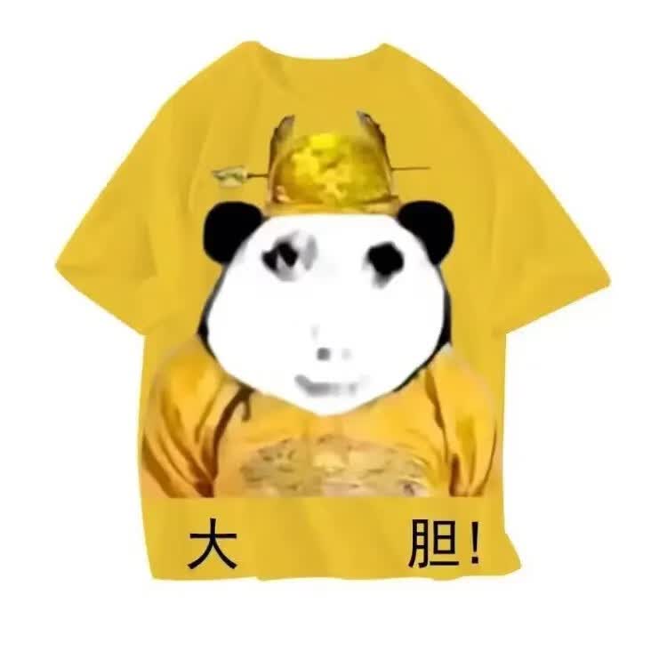 搞笑龙袍睡衣大胆表情包龙图套装龙图t恤黄袍沙滩裤套装居家服 大胆龙袍 套装 XL 建议120-145斤