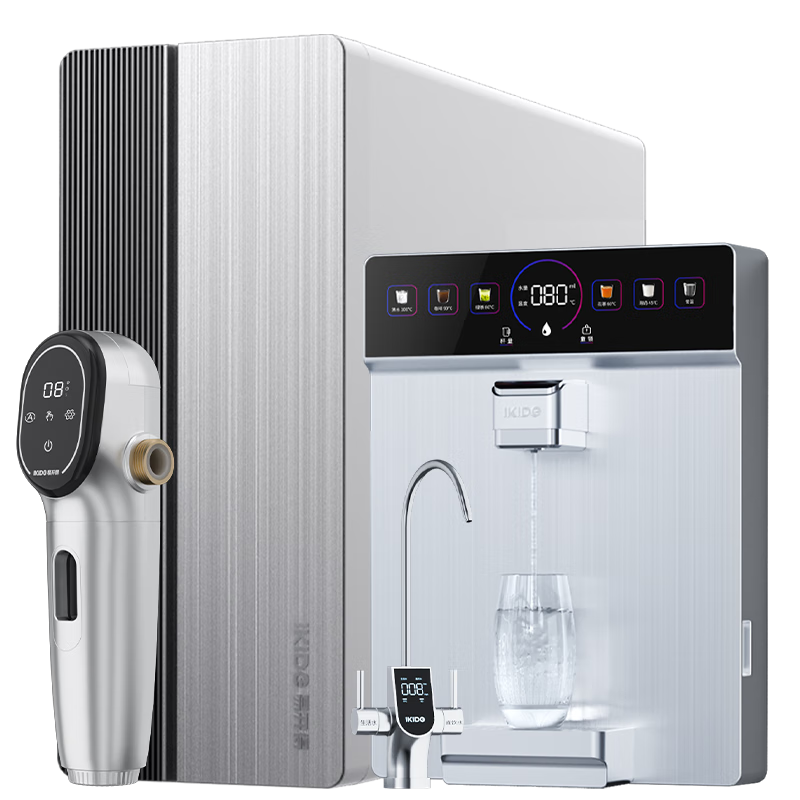 易開得生肖系列凈水器家用廚房1200G大通量6年RO反滲透廚下式凈水機(jī)+前置過(guò)濾器5014+壁掛管線機(jī)套裝